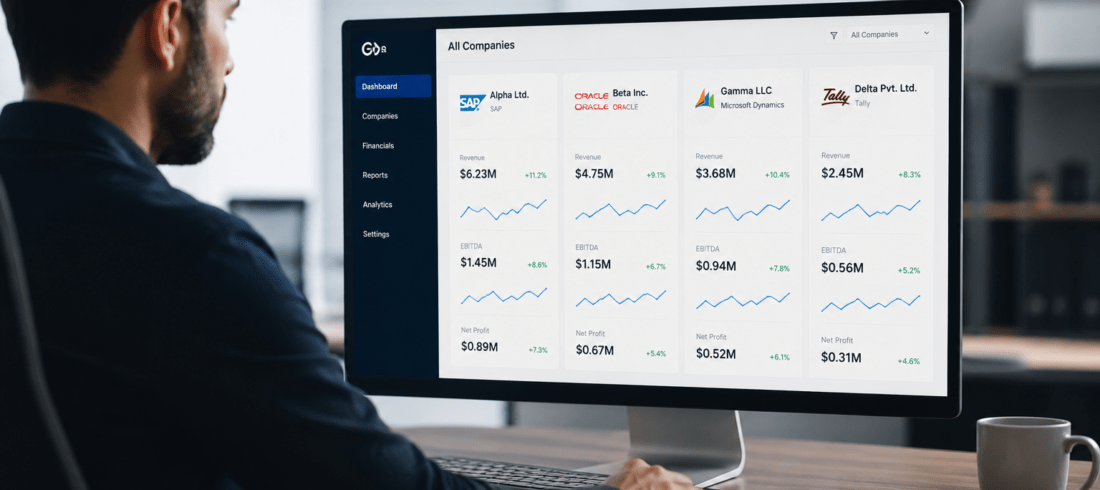Manage Multiple Company Financials from One Screen, Even Across Different ERP Systems