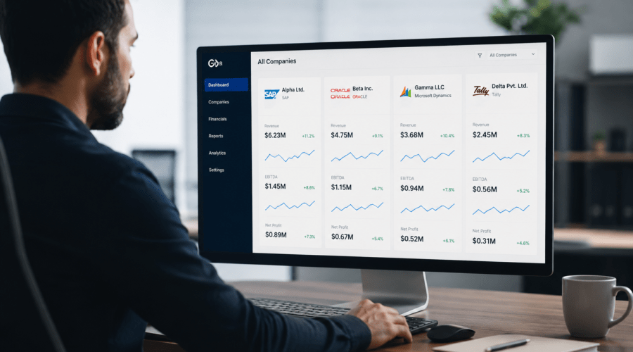 Manage Multiple Company Financials from One Screen, Even Across Different ERP Systems