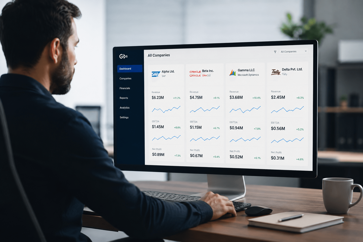Manage Multiple Company Financials from One Screen, Even Across Different ERP Systems